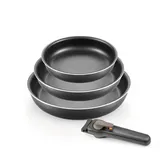 Tescoma Pfannen-Set 4-tlg. mit abnehmbarem Griff 20 cm + 24 cm + 28 cm + 32 cm