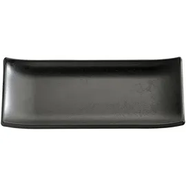 APS 83744 Tablett/Sushiboard ZEN, 22,5 x 9,5 cm, Höhe 3 cm, Melamin, schwarz, Steinoptik