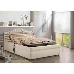 Polsterbett MAINTAL, beige (creme), B:150cm, Betten