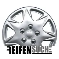 4x Radzierblenden Stockholm mit Chrommuttern 16 Zoll