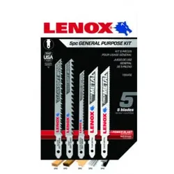 LENOX Stichsägeblätter-Set Universal 5-tlg., T-Schaft: 1 x C450T, 1 x C416T, 1 x C320TS, 1 x B314T, 1 x B324T