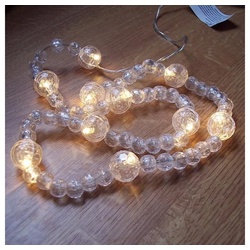 Nipach LED-Lichterkette BI11311 Deko LED Perlen-Lichterkette warmweiß