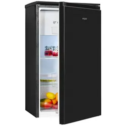 Exquisit Kühlschrank KS117-3-010E schwarz | 82 L Volumen | Kühlschrank mit Gefrierfach freistehend | Gemüsefach