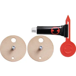 Tesa Power.Kit-Adapter BK177-2 selbstklebendes Ersatzteil-Set Durchmesser 34 mm Höhe 12 mm Bolzenlänge 9 mm