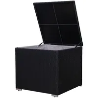 Svita Kissenbox, Schwarz, Kunststoff, 75x64x75 cm, Aufbewahrung & Schutzhüllen,