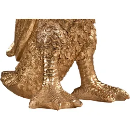 Beliani Tischlampe Ente Anatis Gold