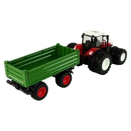 LeanToys RC-Anhänger Traktor mit Anhänger CH RTR Rot/Grün (1:24)