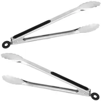 Gravidus Grillwender 2er Set Edelstahl schwarz
