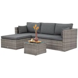 beautysofa SEVILLA Loungeset grau