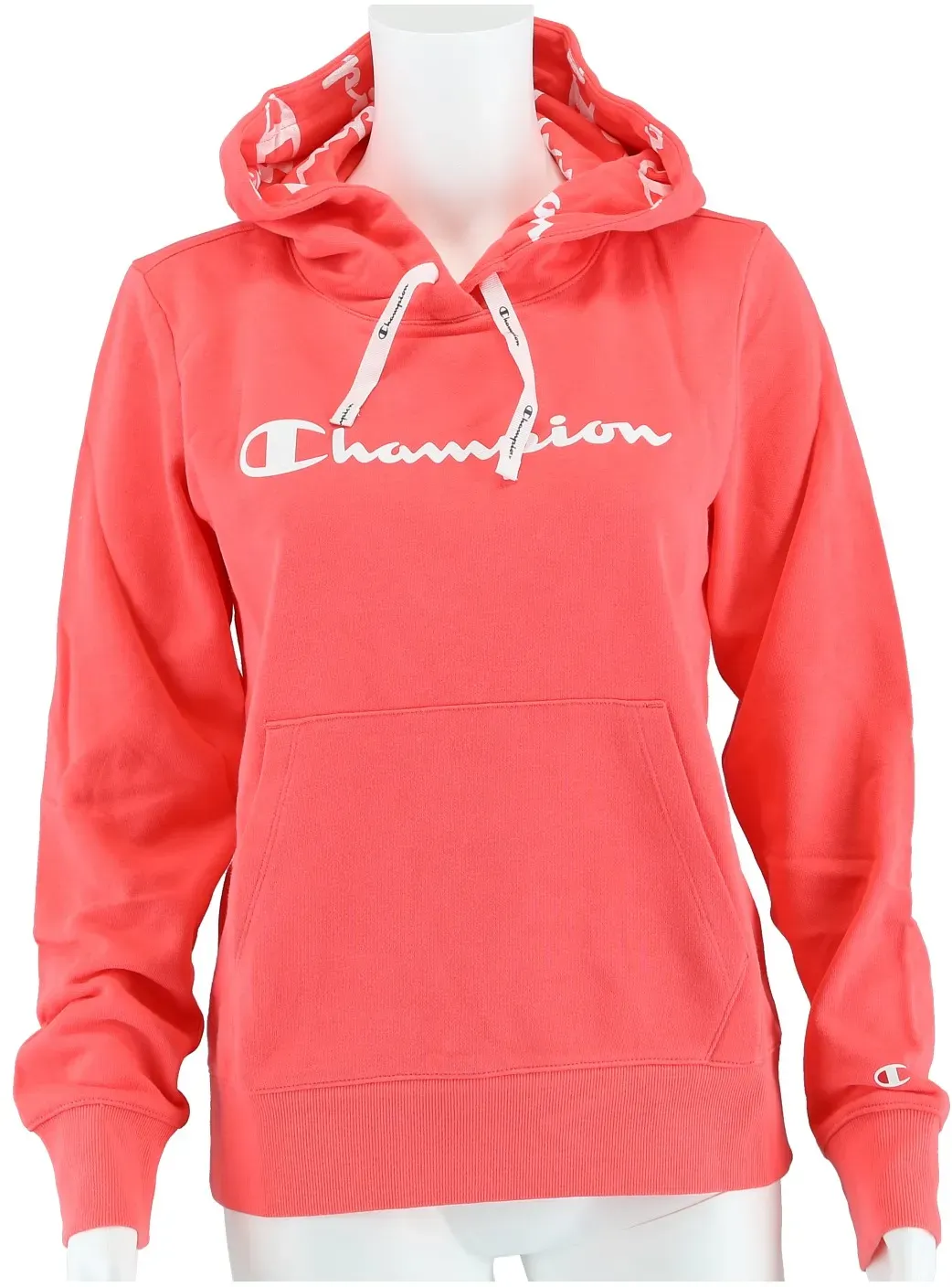 Champion Kapuzenpullover (Hoodie ungefüttert) American Classic Logo pink Damen