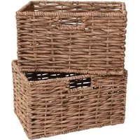 Vivanno Flechtkorb Kira 20 x 36 x 25 cm 2-tlg. beige