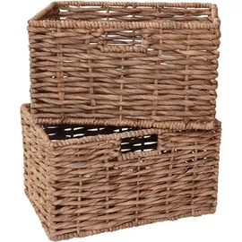 Vivanno Flechtkorb Kira 20 x 36 x 25 cm 2-tlg. beige