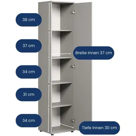 home collective Mehrzweckschrank 40 x 35 x 184 cm Kaschmir