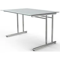 Kerkmann Schreibtisch Artline 120 cm Glas grau