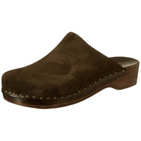 Berkemann Velours-toeffler Clogs, Braun, 42 2/3 EU