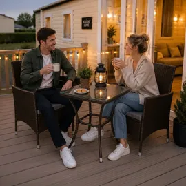 Jardí Bistroset 3-tlg. Braun