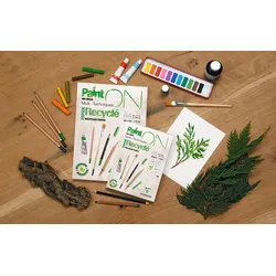 Clairefontaine 2x PaintON Recycling, Block A3, kopfseitig geleimt, 30 Blatt, 250g, weiß, Mixed Media - 975742C