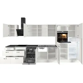 OPTIFIT Küchenzeile Cara 400 cm weiß