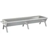 vidaXL Grill Silbern 158x42x31 cm