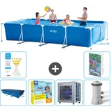 Rechteckiger Frame Pool - 450x220x84 Cm - 7-teilig  S84