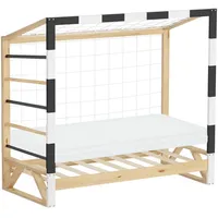 ML-Design Kinderbett Fußballtor mit Matratze 70x140 cm