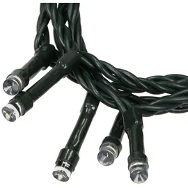 ECD Germany LED Lichtervorhang 12 m 360 LEDs Warmweiß IP44, 230 V, grün