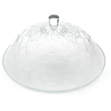 Excelsa Servierteller mit Glocke, Glas, 30,5x15,5x30,5 cm, Transparent