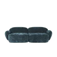 Soho Sofa 3-sitzig Bubble ¦ türkis/petrol ¦ Maße (cm): B: 236 H: 80 T: 104.0