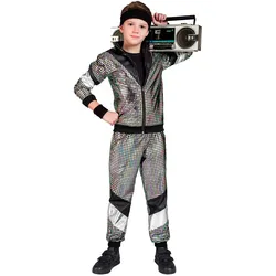 80er Jahre Disco Jogginganzug für Kinder - 164