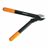 Fiskars PowerGear Amboss-Getriebeastschere für trockenes und hartes Holz, Antihaftbeschichtet, Gehärteter Präzisionsstahl, Länge: 39 cm, Schwarz/Orange, L31, 1000581