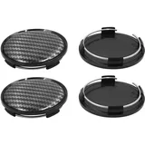 sourcing map 4 Stück Nabendeckel 63mm Universal Radnabenkappen aus Hochwertiges ABS Felgendeckel Felgenkappen