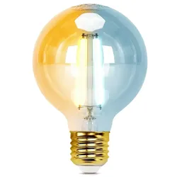 Aigostar E27 LED CCT Smart Wi-Fi Filament Retro Vintage Nostalgie Leuchtmittel dimmbar 2700-6500K G95 Ø 95mm 6 Watt
