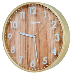 Peweta Uhren Funk-Wanduhr »210« Zahlen Ø 31,3 cm silber
