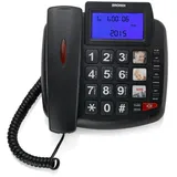 Brondi Bravo 90 LCD Telefon Schwarz kabelloses Home Phone Verbinden Wireless Phones2 - Schwarz