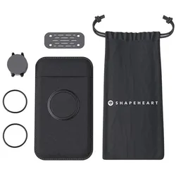 Shapeheart Motorrad Bundle Magnetische Lenker Smartphone Halterung, schwarz, Größe XL für Männer