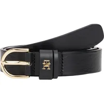 Tommy Hilfiger Damengürtel Leder 2,5 cm Schwarz 100