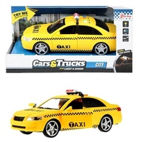 Toi-Toys Auto als Taxi mit Rückzug Licht und Sound