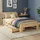 Homestyle4u Holzbett 90 x 200 cm Braun