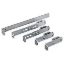 Hailo Professional Hailo Wandhalter für Steigleitern Typ ALO 72x25mm Holm Edelstahl/Stahl 300-430(556)mm mit Zug- und Horizontalanker, verstellbar