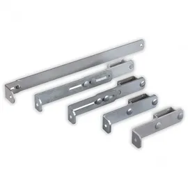 Hailo Professional Hailo Wandhalter für Steigleitern Typ ALO 72x25mm Holm Edelstahl/Stahl 300-430(556)mm mit Zug- und Horizontalanker, verstellbar