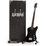 AXMAN Nikki Sixx - Miniatur-Gitarren-Replik – Musikgeschenke – handgefertigte Verzierung