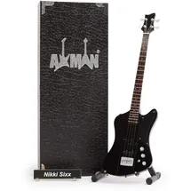 AXMAN Nikki Sixx - Miniatur-Gitarren-Replik – Musikgeschenke – handgefertigte Verzierung
