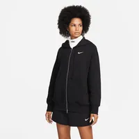 Nike Sportswear Phoenix Fleece Oversized Kapuzenjacke Damen 010 black/sail XS