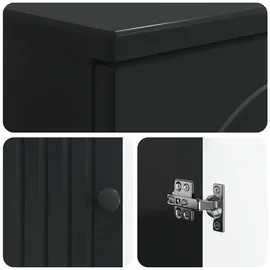 vidaXL Waschbeckenunterschrank Alkmaar 59,5 x 31,5 x 59 cm Schwarz