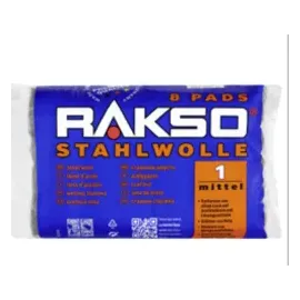 RAKSO Stahlwolle Pads mittel 8 St.