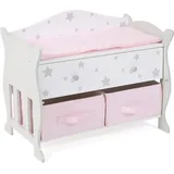 Bayer Chic 2000 CHIC2000 Puppen-Wickeltisch mit 3 Staufächern, 3 Jahre to 8 Jahre, Stars grau