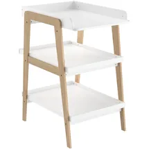 Demeyere GROUP "Tsuga", weiß (matt weiß), B:58cm H:101,2cm T:75cm, MDF, Wickelkommoden, Wickelkommode, PRAKTISCHE DESIGN