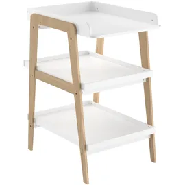 Demeyere GROUP "Tsuga", weiß (matt weiß), B:58cm H:101,2cm T:75cm, MDF, Wickelkommoden, Wickelkommode, PRAKTISCHE DESIGN
