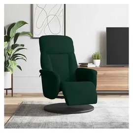 vidaXL Relaxsessel mit Fußteil Samt 56,3 x 105,5 x 87,1 cm Dunkelgrün