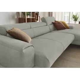 W.Schillig Eckcouch Chenille 3-Sitzer Grau